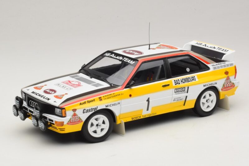 Audi Quattro #1 W. Rohrl / C. Geistdorfer Rally Monte Carlo Winner 1984 Minichamps 1:18 A5-5894 Diecast