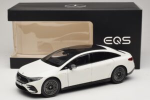Mercedes EQS V297 Manufaktur Opalite White NZG 1:18 B66961049 Diecast — photo 8 of 8