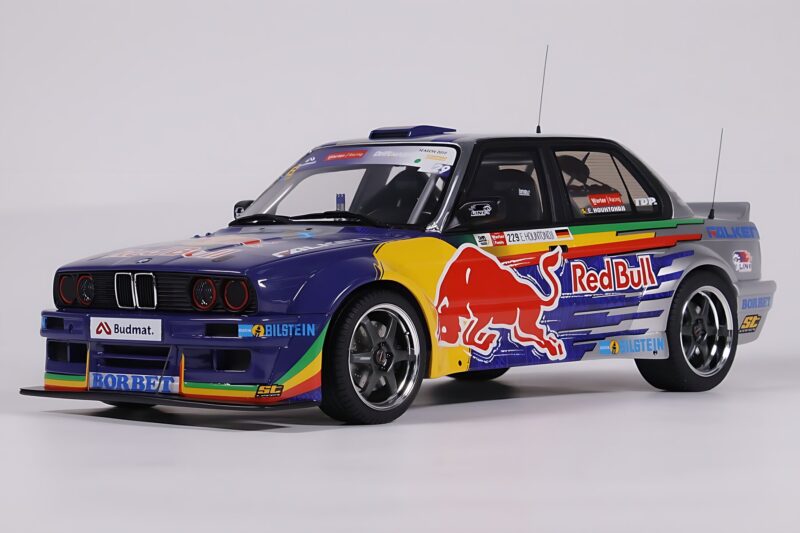 BMW E30 V8 #229 E. Hountondji Red Bull Driftbrothers Drift 2023 Blue Otto 1:18 OT486 Resin