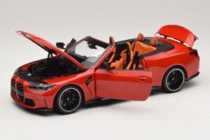 BMW M4 G83 Cabriolet Red Metallic Minichamps 1:18 110021030 Diecast — photo 2 of 8