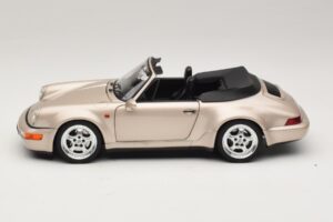 Porsche 911 964 Turbo Look Cabriolet Zermatt Silver Norev 1:18 187140 Diecast — photo 4 of 8