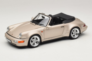 Porsche 911 964 Turbo Look Cabriolet Zermatt Silver Norev 1:18 187140 Diecast