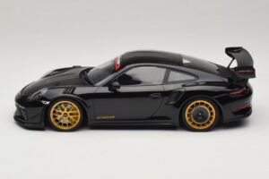Porsche 911 992 GT3 RS Manthey Racing Black with Gold Wheels Minichamps 1:18 MR-911-GT3RS-1804 Diecast — photo 3 of 6
