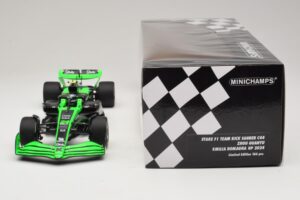 Stake Kick Sauber C44 G. Zhou Emilia Romagna GP 2024 Minichamps 1:18 117240124 Resin — photo 6 of 7