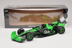 Stake Kick Sauber C44 G. Zhou Emilia Romagna GP 2024 Minichamps 1:18 117240124 Resin — photo 7 of 7