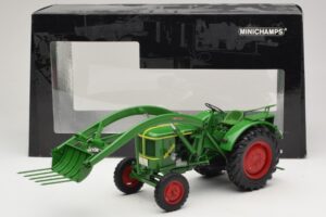 Deutz F2L 514 Tractor Front Loader Green Minichamps 1:18 109144071 Diecast — photo 6 of 6