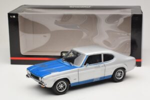 Ford Capri RS2600 Mk1 Silver Blue Minichamps 1:18 150089072 Diecast — photo 6 of 6