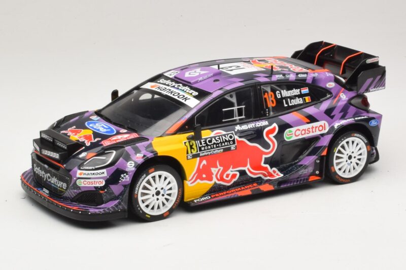 Ford Puma Rally1 #13 G. Munster / L. Louka Rally Monte Carlo 2025 IXO 1:18 18RMC231B Diecast