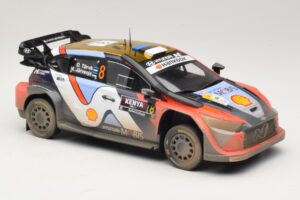 Hyundai i20 N Rally1 #8 O. Tanak / M. Jarveoja Safari Rally Kenya 2025 IXO 1:18 18RMC247A Diecast — photo 4 of 6