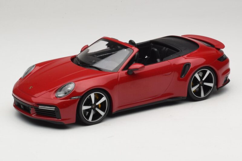 Porsche 911 992 Turbo S Cabriolet Dark Red Minichamps 1:18 PORSCHE007 Diecast