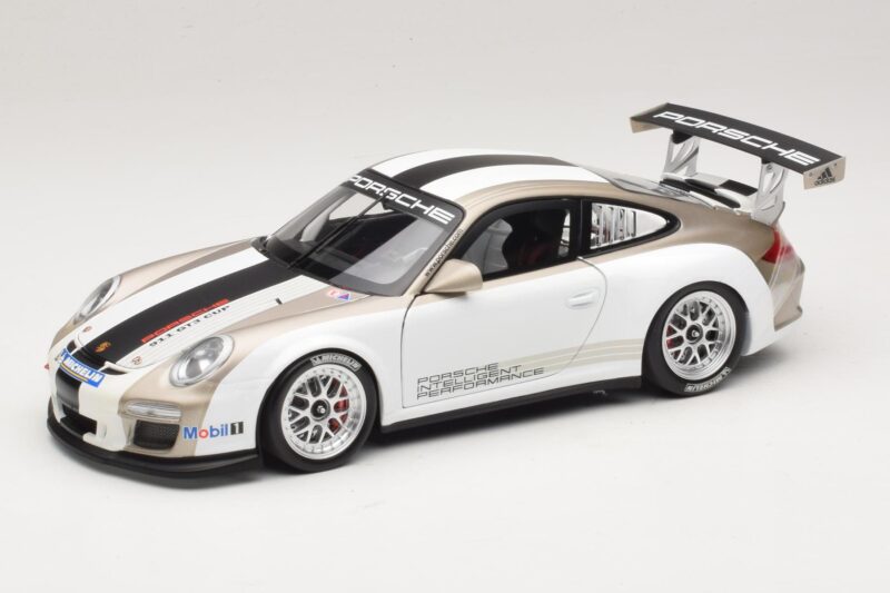 Porsche 911 997 GT3 Cup White With Stripes 2008 Minichamps 1:18 WAP0210130C Diecast