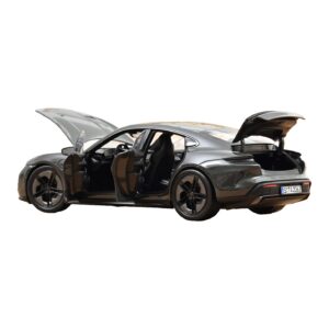 Porsche Taycan Turbo S Slate Grey Neo Norev 1:18 187654 Diecast — photo 2 of 5