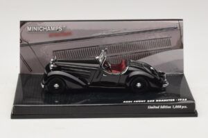 Audi Front 225 Roadster Black Minichamps 1:43 437019131 Diecast