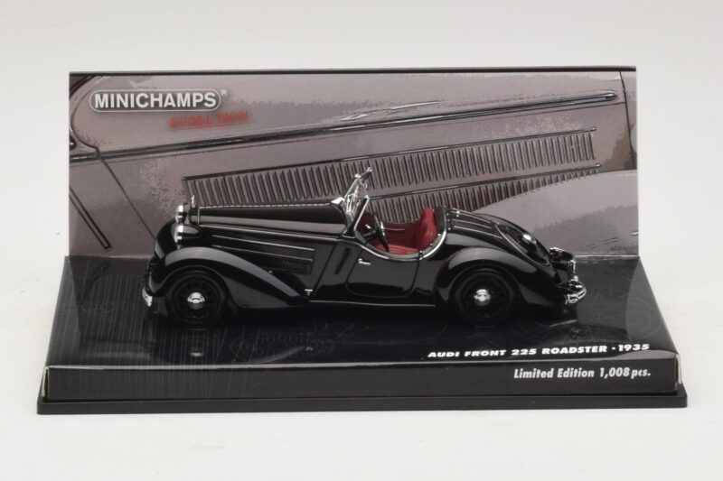 Audi Front 225 Roadster Black Minichamps 1:43 437019131 Diecast