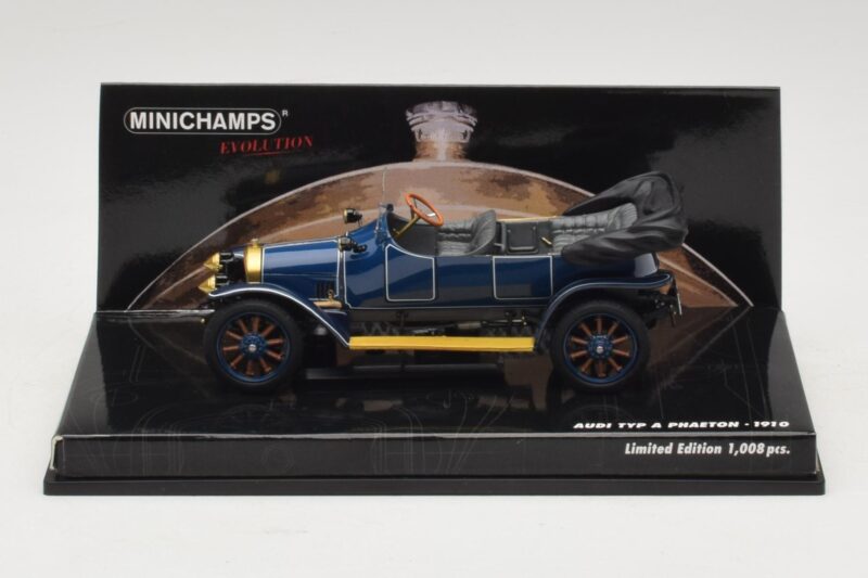 Audi Typ A Phaeton Blue Minichamps 1:43 437019031 Diecast