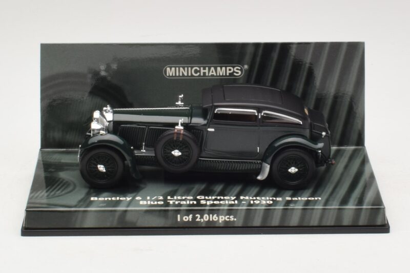 Bentley 6.5 Litre Gurney Nutting Saloon Blue Train Special Green Minichamps 1:43 436139501 Diecast