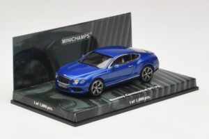 Bentley Continental GT V8 Blue Metallic Minichamps 1:43 436139982 Diecast — photo 2 of 4