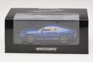 Bentley Continental GT V8 Blue Metallic Minichamps 1:43 436139982 Diecast — photo 4 of 4
