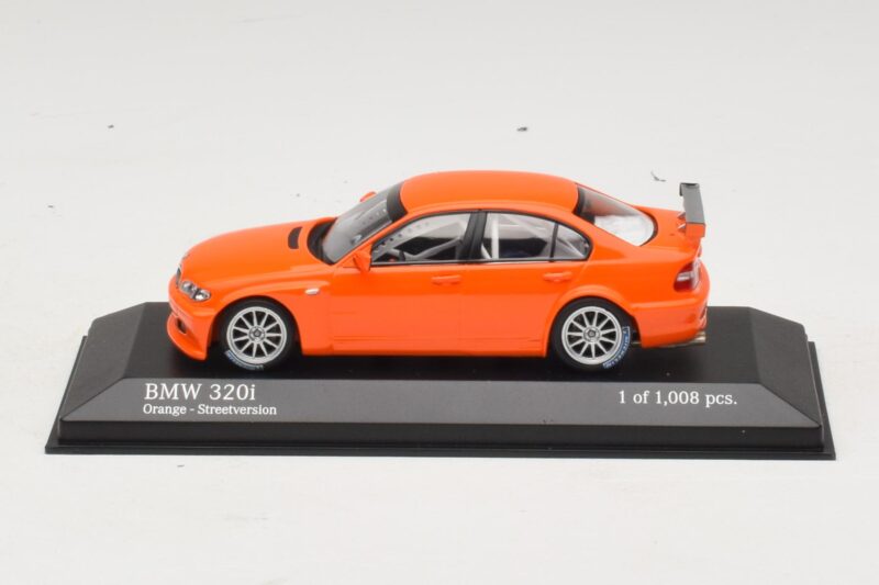 BMW 320i E46 Street Version Orange Minichamps 1:43 400052400 Diecast
