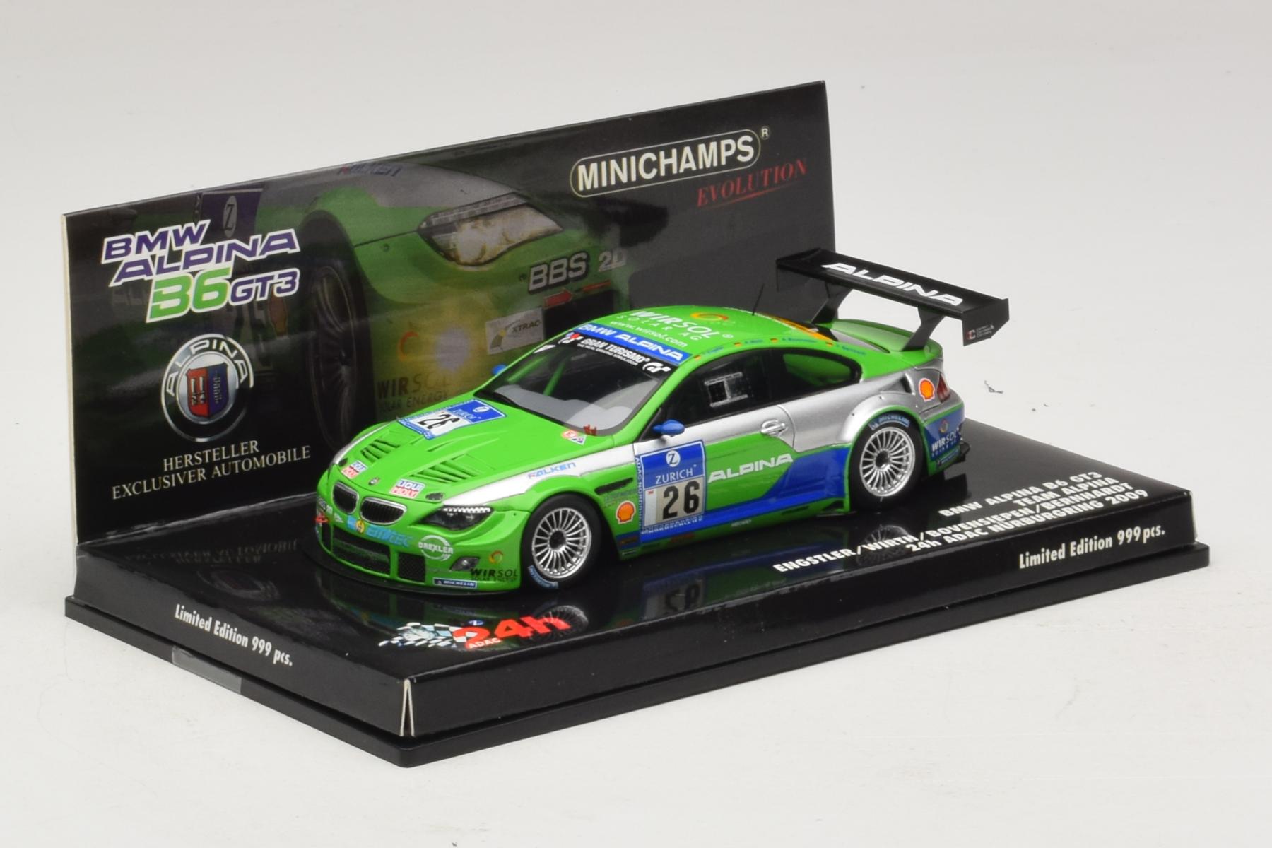 Minichamps BMW Alpina B6 GT3 1:43 Nürburgring 2009