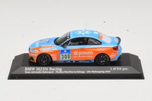 BMW M235i Team Adrenalin #308 Fischer / Zils 24 Hours of Nurburgring 2014 Minichamps 1:43 437142408 Diecast