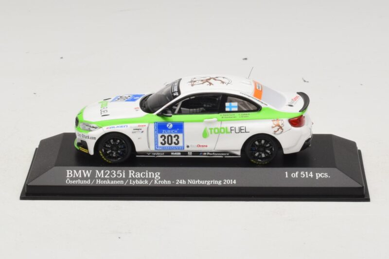 BMW M235i ToolFuel #303 Krohn 24 Hours of Nurburgring 2014 Minichamps 1:43 437142403 Diecast