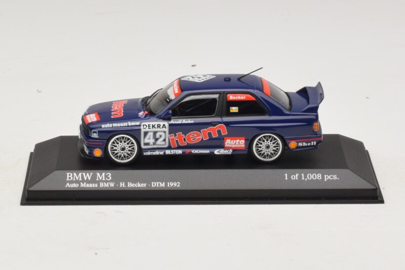 BMW M3 E30 Auto Maas #42 Becker DTM 1992 Minichamps 1:43 BMW M3 E30 Auto Maas #42 Becker DTM 1992 Minichamps 1:43 430922042 Diecast