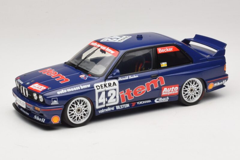 BMW M3 E30 Auto Maass #42 H. Becker DTM 1992 Minichamps 1:18 180922042 Diecast