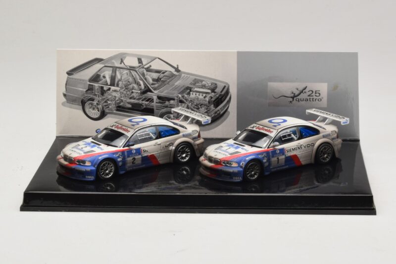BMW M3 GTR Schnitzer Motorsport J. Müller / D. Müller / H-J. Stuck / P. Lamy Nürburgring 24 Hours Winner Edition Set 2004 Minichamps 1:43 BMW M3 GTR Schnitzer Motorsport J. Müller / D. Müller / H-J. Stuck / P. Lamy Nürburgring 24 Hours Winner Edition Set 2004 Min