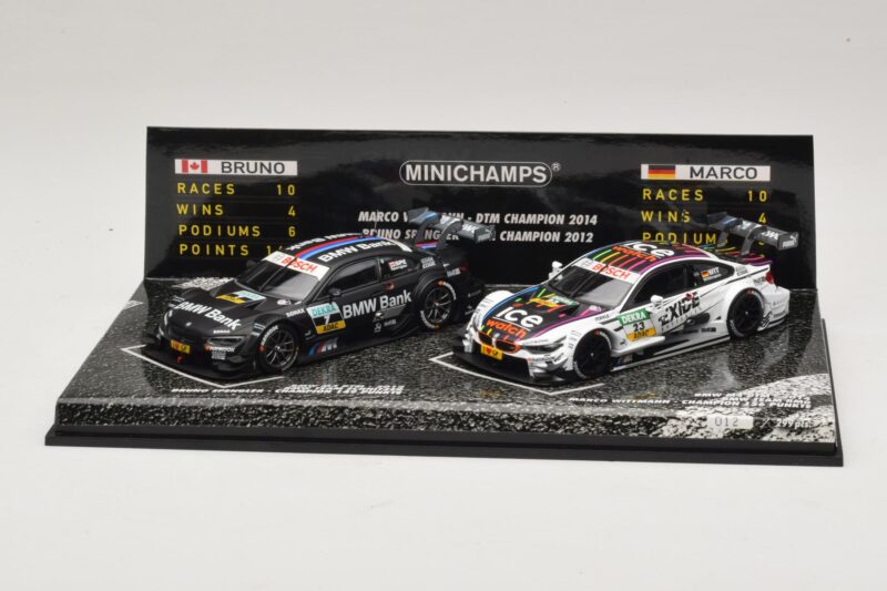 BMW M3 & M4 DTM Champions Set B. Spengler / M. Wittmann 2012 & 2014 Minichamps 1:43 412020723 Diecast