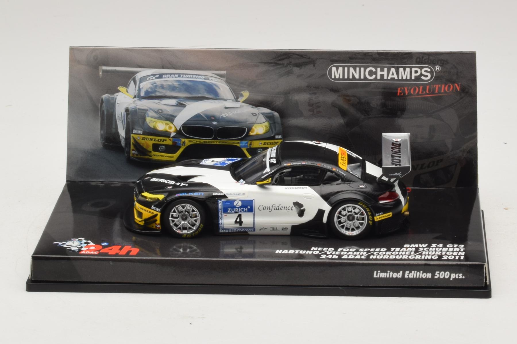 Minichamps BMW Z4 GT3 1:43 Need for Speed 2011 #4 Diecast