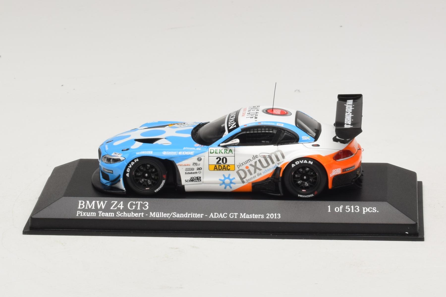 Minichamps BMW Z4 GT3 1:43 Pixum ADAC GT Masters 2013