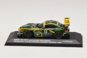 BMW Z4 GT3 Saudi Falcons #12 Al Faisal / Binladen 24 Hours of Dubai 2013 Minichamps 1:43 437132412 Diecast