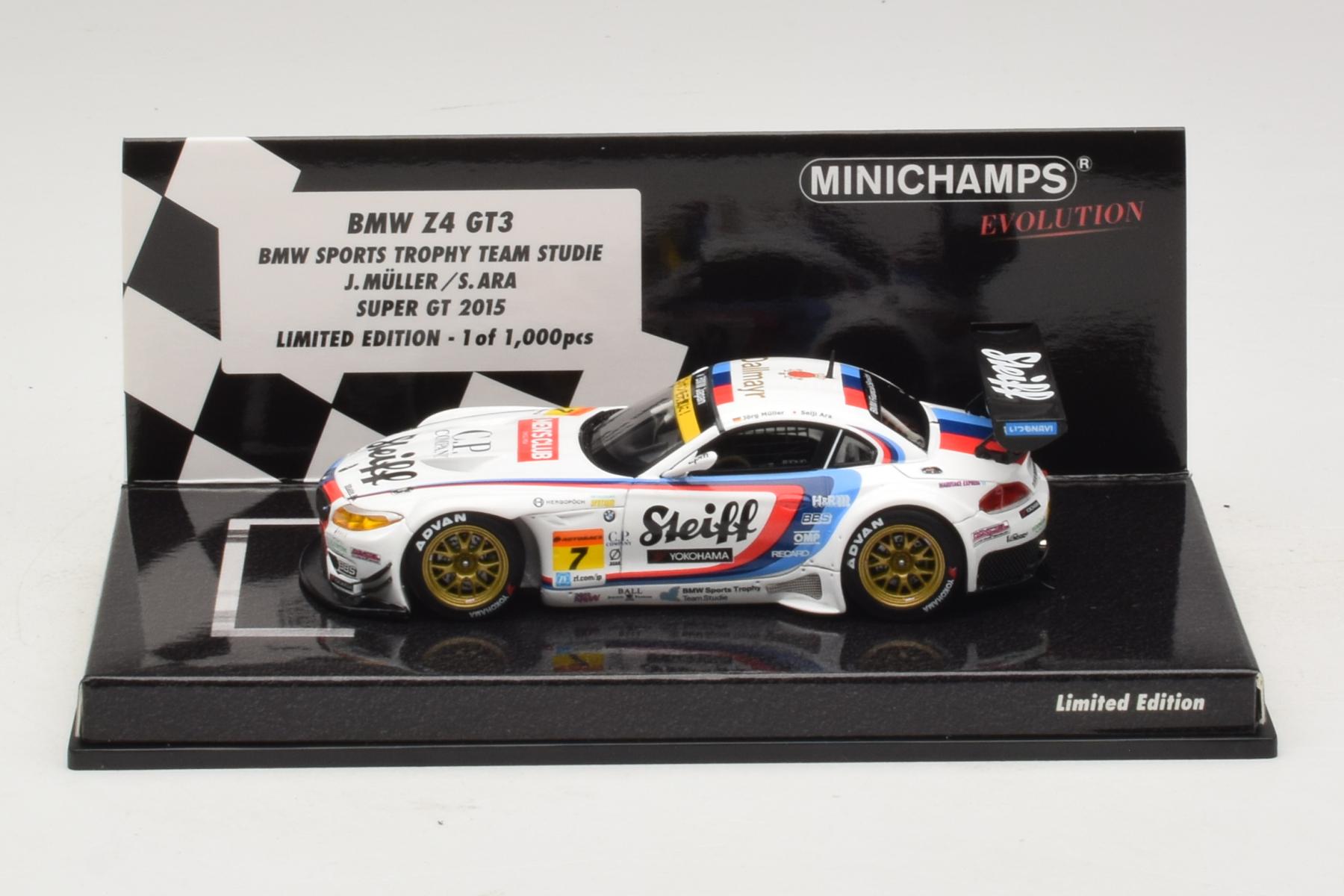 Minichamps BMW Z4 GT3 Steiff #7 1:43 2015 Diecast Model