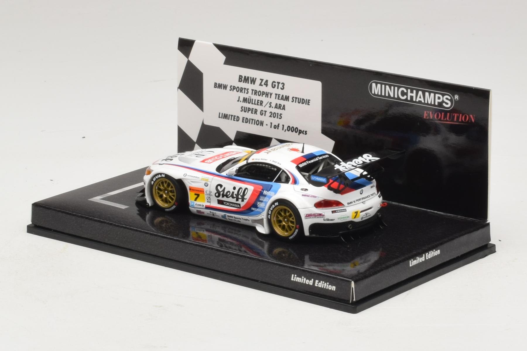 Minichamps BMW Z4 GT3 Steiff #7 1:43 2015 Diecast Model