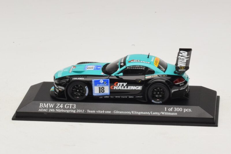 BMW Z4 GT3 Vita4One #18 Goransson / Klingmann 24 Hours of Nürburgring 2012 Minichamps 1:43 437122918 Diecast