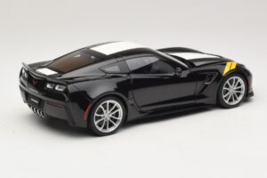 Chevrolet Corvette C7 Grand Sport Black with White Stripes AUTOart 1:18 71273 Composite — photo 3 of 8