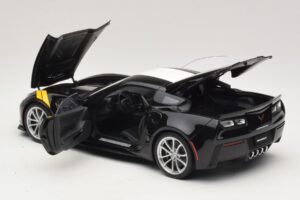 Chevrolet Corvette C7 Grand Sport Black with White Stripes AUTOart 1:18 71273 Composite — photo 5 of 8
