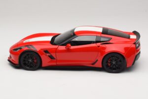 Chevrolet Corvette C7 Grand Sport Red with White Stripes AUTOart 1:18 71274 Composite — photo 4 of 8