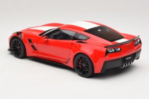 Chevrolet Corvette C7 Grand Sport Red with White Stripes AUTOart 1:18 71274 Composite — photo 7 of 8