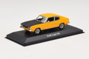 Ford Capri Mk1 RS Yellow with Black Hood Maxichamps 1:43 940085800 Diecast — photo 2 of 4