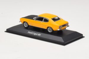 Ford Capri Mk1 RS Yellow with Black Hood Maxichamps 1:43 940085800 Diecast — photo 3 of 4