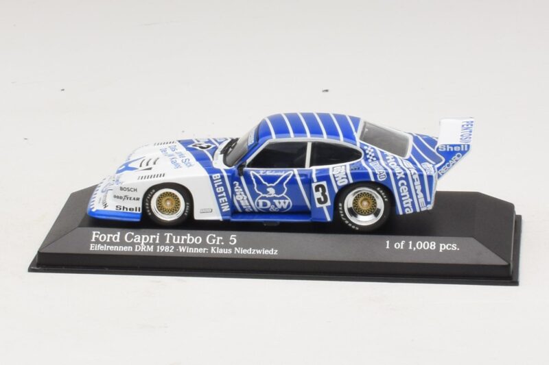 Ford Capri Turbo Gr.5 Zakspeed #3 K. Niedzwiedz Eifelrennen DRM 1982 Minichamps 1:43 Ford Capri Turbo Gr.5 Zakspeed #3 K. Niedzwiedz Eifelrennen DRM 1982 Minichamps 1:43 430828503 Diecast