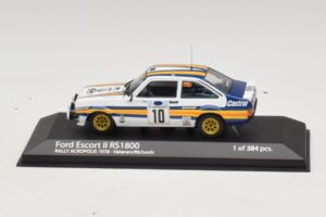 Ford Escort Mk2 RS1800 #10 A. Vatanen / D. Richards Rally Acropolis 1978 Minichamps 1:43 400808410 Diecast