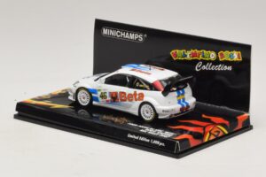 Ford Focus RS WRC #46 V. Rossi / C. Cassina RAC Rally 2007 Damaged Box Minichamps 1:43 400078446-O1 Diecast — photo 3 of 5