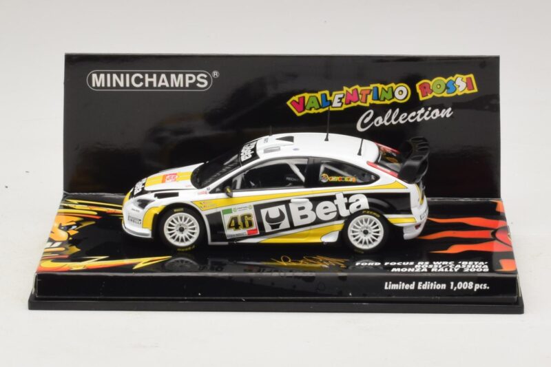 Ford Focus RS WRC #46 V. Rossi / C. Cassina Monza Rally Show 2008 Minichamps 1:43 400088946 Diecast