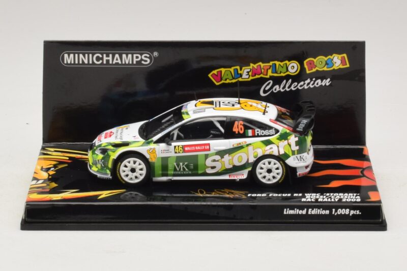 Ford Focus RS WRC #46 V. Rossi / C. Cassina RAC Rally 2008 Minichamps 1:43 400088146 Diecast