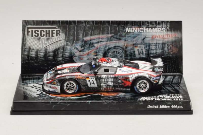 Ford GT GT3 Fisher #14 M. Eskelinen / Nygaard FIA GT3 European Championship Brno 2010 Minichamps 1:43 437108414 Diecast