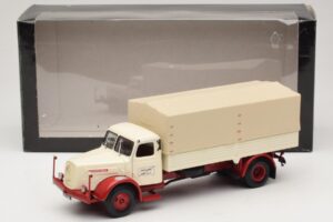 Henschel HS 140 Flatbed Truck White Red Minichamps 1:43 439171020 Diecast — photo 6 of 6