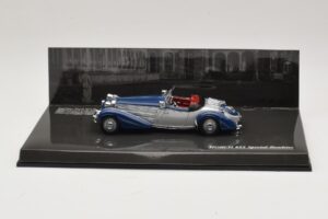 Horch 855 Special Roadster Silver Blue Minichamps 1:43 436014202 Diecast